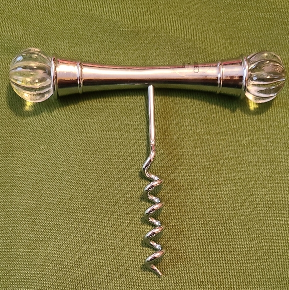 Royal Limited Crystal Barware 3 Bottle Stopper Cork 1 Corkscrew Millifiore - Picture 2 of 5